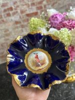 tumši zils Porcelāna šķīvītis/trauciņš, maza izmēra (7190)