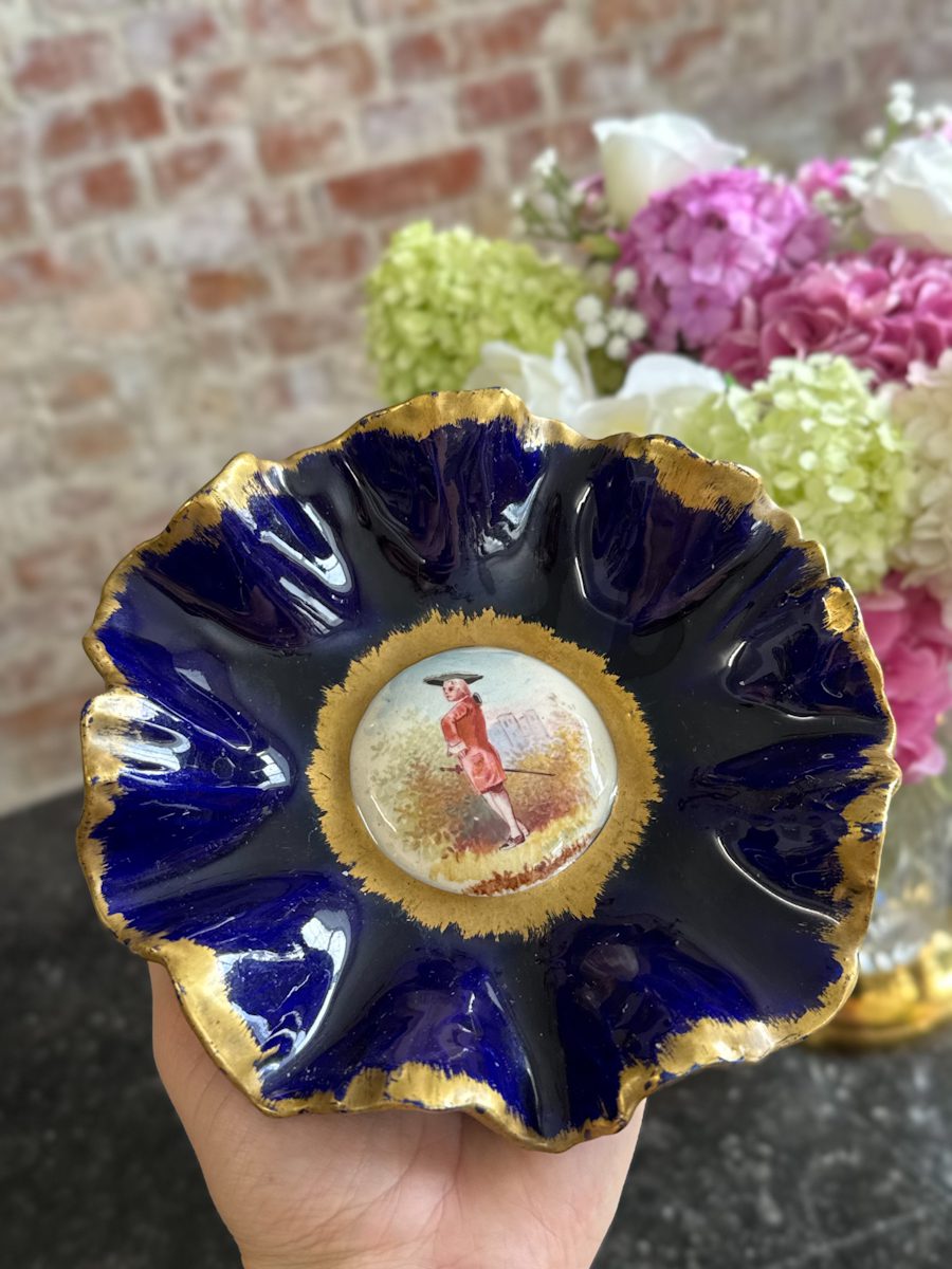 tumši zils Porcelāna šķīvītis/trauciņš, maza izmēra (7190) - Image 1