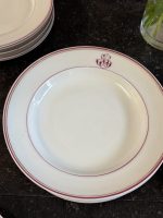 porcelāna servīze ar rozā krāsas detalizāciju un iniciāļiem (6929) - Image 4