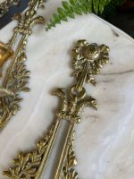 Grezni, Liela Izmēra Franču Luija XVI Sienas Svečturi, Vidēji Smagi, Katrs Svečturis Paredzēts 3 Svecēm, 2gab (4894) - Image 8