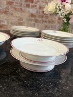 porcelāna servīze ar rozā krāsas detalizāciju un iniciāļiem (6929) - Image 8