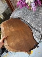 Antīks Luija XV stila spogulis ar faceti un sudrabotu ziedu pušķa kroni (2947) - Image 19