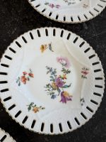 5gab porcelāna šķīvji ar ziedu motīvu (6926) - Image 6