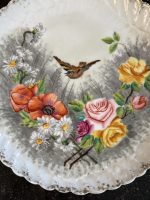 porcelāna šķīvis ar ziedu motīvu (6925) - Image 2