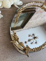 Spoguļa Paplāte ar Bronzas Detaļām (small antique mirror vanity tray) — Historisma stilā, (5587) - Image 8