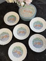 Gien "Les Fromages" siera servēšanas šķīvju komplekts oriģinālajā kastē (Gien Cheese Plates) (6873) - Image 2