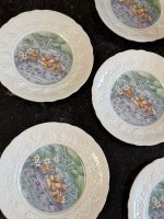 Gien "Les Fromages" siera servēšanas šķīvju komplekts oriģinālajā kastē (Gien Cheese Plates) (6873) - Image 6