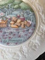 Gien "Les Fromages" siera servēšanas šķīvju komplekts oriģinālajā kastē (Gien Cheese Plates) (6873) - Image 10