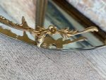 Spoguļa Paplāte ar Bronzas Detaļām (small antique mirror vanity tray) — Historisma stilā, (5587) - Image 11