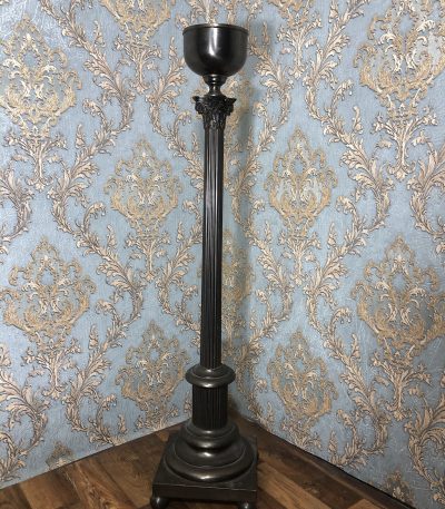 metal Corinthian column plant stand