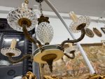 Griestu Lampa ar Stikla Elementiem, 5 Spuldzes (5513) - Image 4
