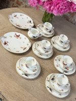 Ekskluzīva antīka Royal Doulton kaula porcelāna tējas servīze "Savvaļas putni" — ap 1920.–1930. gadiem, 6 personām (5766) - Image 2