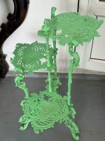 etažeris ziediem, zaļā krāsā ar 3 plauktiem, vidēja izmēra, smags (6833) - Image 4