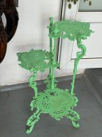 etažeris ziediem, zaļā krāsā ar 3 plauktiem, vidēja izmēra, smags (6833) - Image 3