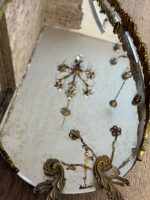 spoguļa paplāte, liela izmēra "vanity mirror tray / plateau de toilette" , spogulis ir novecojis ar pleķiem (5790) - Image 12