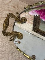 spoguļa paplāte, liela izmēra "vanity mirror tray / plateau de toilette" , spogulis ir novecojis ar pleķiem (5790) - Image 10
