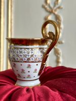 Porcelāna Krūzīte ar Ziedu Motīvu un Greznu Osīti (2992) - Image 5