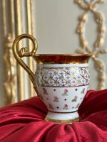 Porcelāna Krūzīte ar Ziedu Motīvu un Greznu Osīti (2992) - Image 9
