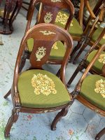 Exclusive Empire style set with 6 chairs, 4 chairs without armrests, 2 chairs with armrests, with bronze detailing (7094) - Image 14