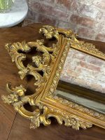 Grezns zeltīts sienas spogulis ar faceti — rokoko stilā (gilt rococo wall mirror) (6269) - Image 6