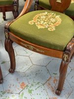 Exclusive Empire style set with 6 chairs, 4 chairs without armrests, 2 chairs with armrests, with bronze detailing (7094) - Image 21