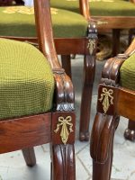 Exclusive Empire style set with 6 chairs, 4 chairs without armrests, 2 chairs with armrests, with bronze detailing (7094) - Image 23