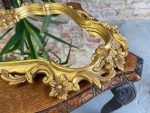 Gold Colored Mirror, Small Size, Plastic (3470) - Image 5