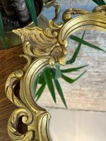 Gold Colored Mirror, Small Size, Plastic (3470) - Image 7