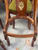 Exclusive Empire style set with 6 chairs, 4 chairs without armrests, 2 chairs with armrests, with bronze detailing (7094) - Image 29