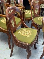 Exclusive Empire style set with 6 chairs, 4 chairs without armrests, 2 chairs with armrests, with bronze detailing (7094) - Image 16