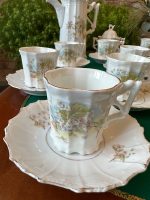 Antīka porcelāna tējas un kafijas tasīšu servīze 12 personām ar ābeļziedu dekoru (Antique Porcelain Tea & Coffee Cup Service for 12 Persons) (3833) - Image 7