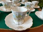 Antīka porcelāna tējas un kafijas tasīšu servīze 12 personām ar ābeļziedu dekoru (Antique Porcelain Tea & Coffee Cup Service for 12 Persons) (3833) - Image 11