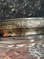 kristāla trauks ar vāku un 915 proves sudraba detalizāciju, neliela izmēra (7211) - Image 4