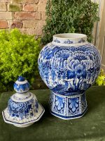 Sena Vāze "Delft" ar vāku, liela izmēra, smaga (2650) - Image 4
