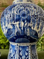 Sena Vāze "Delft" ar vāku, liela izmēra, smaga (2650) - Image 6