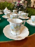 Antīka porcelāna tējas un kafijas tasīšu servīze 12 personām ar ābeļziedu dekoru (Antique Porcelain Tea & Coffee Cup Service for 12 Persons) (3833) - Image 15
