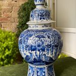 Sena Vāze "Delft" ar vāku, liela izmēra, smaga (2650)
