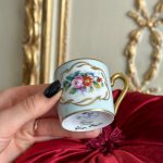 Maza Izmēra Porcelāna Krūzīte ar Ziedu Motīviem, "Limoge" (4012)