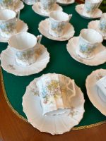 Antīka porcelāna tējas un kafijas tasīšu servīze 12 personām ar ābeļziedu dekoru (Antique Porcelain Tea & Coffee Cup Service for 12 Persons) (3833) - Image 16