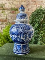 Sena Vāze "Delft" ar vāku, liela izmēra, smaga (2650) - Image 2