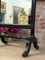 Melnkoka toņa spoguļa aizslietnis — Napoleona III stilā (Ebonized Wood Mirror Screen in Napoleon III Style) (5730) - Image 8