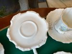 Antīka porcelāna tējas un kafijas tasīšu servīze 12 personām ar ābeļziedu dekoru (Antique Porcelain Tea & Coffee Cup Service for 12 Persons) (3833) - Image 22