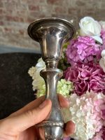2gab svečturi sudraba krāsā, ļoti smage, vidēja izmēra (7213) - Image 4