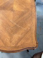 Louis XV Style Carved Table with Drawer — Napoleon III Era (7093) - Image 19