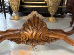 Louis XV Style Carved Table with Drawer — Napoleon III Era (7093) - Image 11