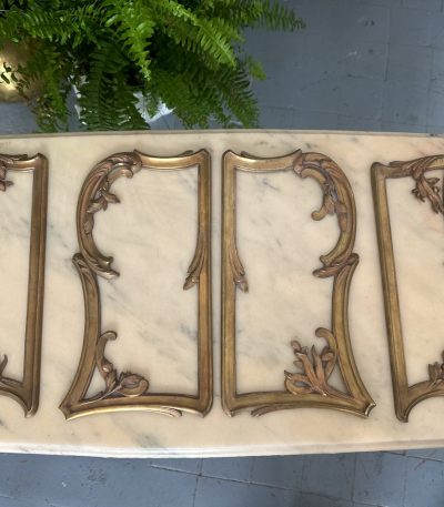 Messing Dekorationsrammesæt, 4 stk (4875)