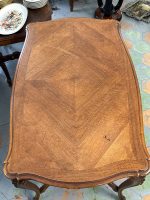 Louis XV Style Carved Table with Drawer — Napoleon III Era (7093) - Image 16