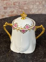 Limoges porcelāna kafijas servīze ar rožu vītni — Art Deco stilā (Limoges Porcelain Coffee Service with Rose Garland — Art Deco Style) (6878) - Image 7