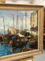 Majestātiska un Monumentāla 1931. Gada Marīnas Oriģinālglezna (large framed maritime oil painting) — Marīnas un postimpresionisma žanrā, (5567) - Image 9