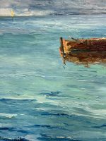 Majestātiska un Monumentāla 1931. Gada Marīnas Oriģinālglezna (large framed maritime oil painting) — Marīnas un postimpresionisma žanrā, (5567) - Image 5
